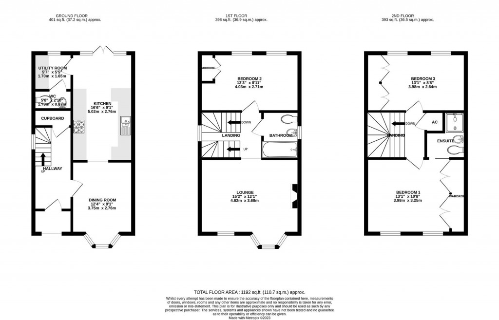 Floorplans For Wilce Avenue, Wellingborough