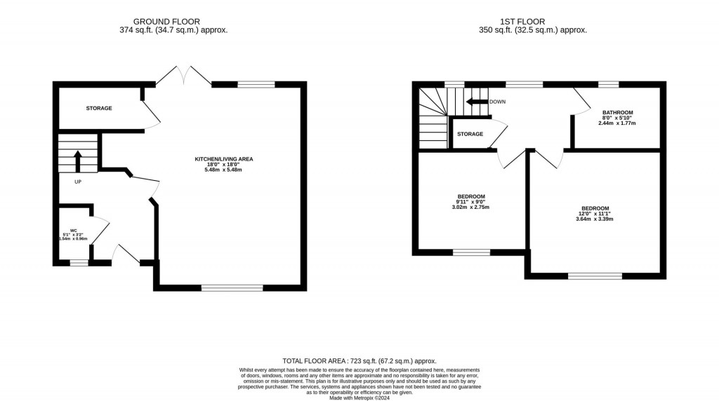 Floorplans For Brookland Road, Northampton