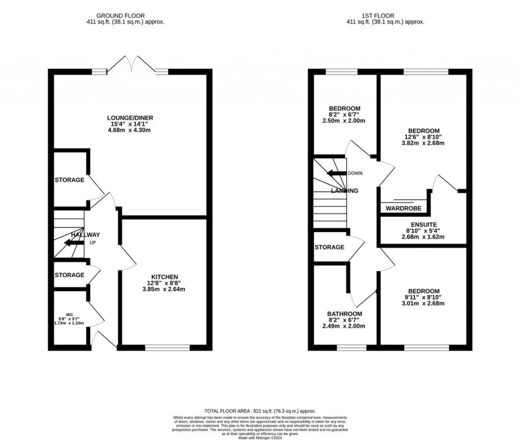 Floorplans For Donnington Road, Burton Latimer