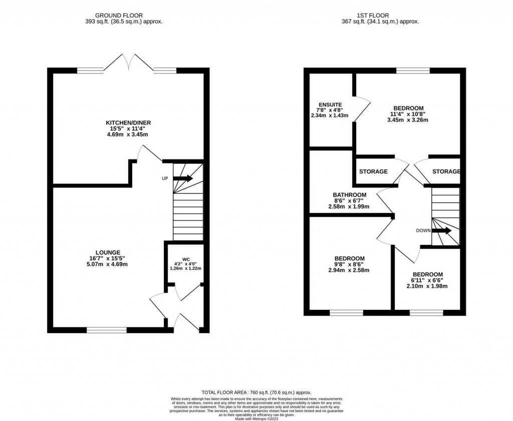 Floorplans For Old Factory Way, Duston, Northampton
