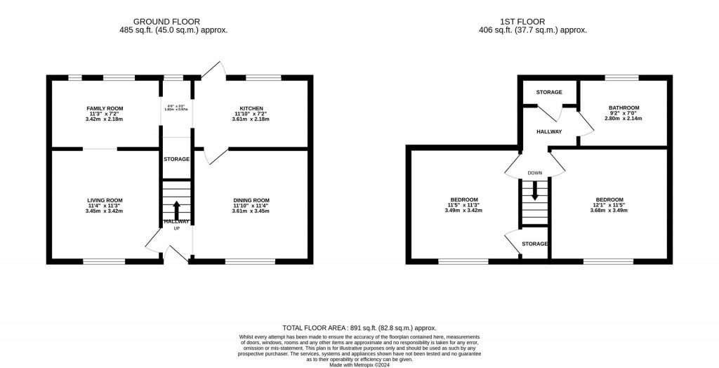 Floorplans For Spencer Street, Burton Latimer