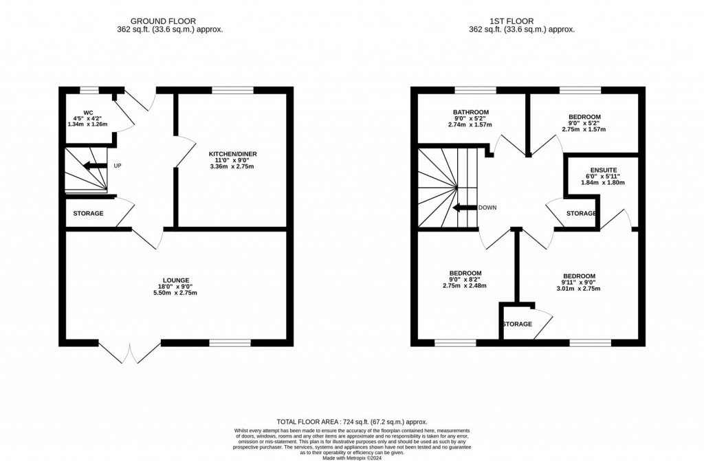 Floorplans For Savernake Drive, Corby
