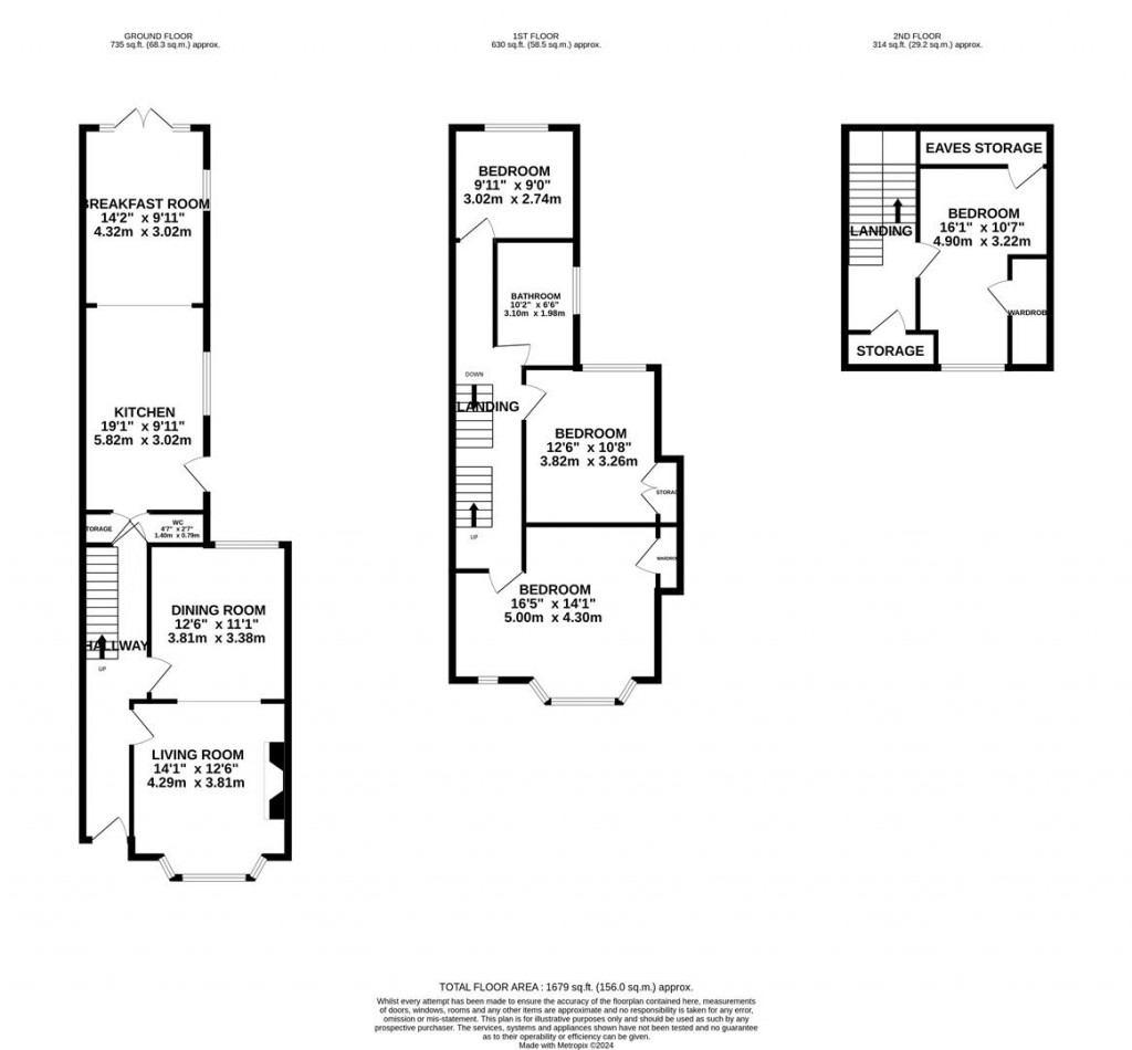 Floorplans For Debdale Road, Wellingborough