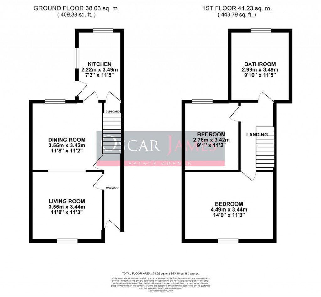 Floorplans For Gordon Street, Kettering
