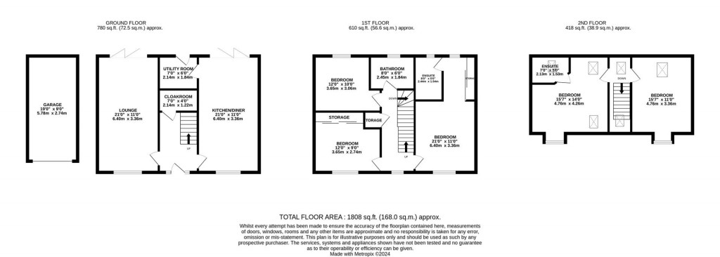 Floorplans For Browns Meadow, Welford, Northampton