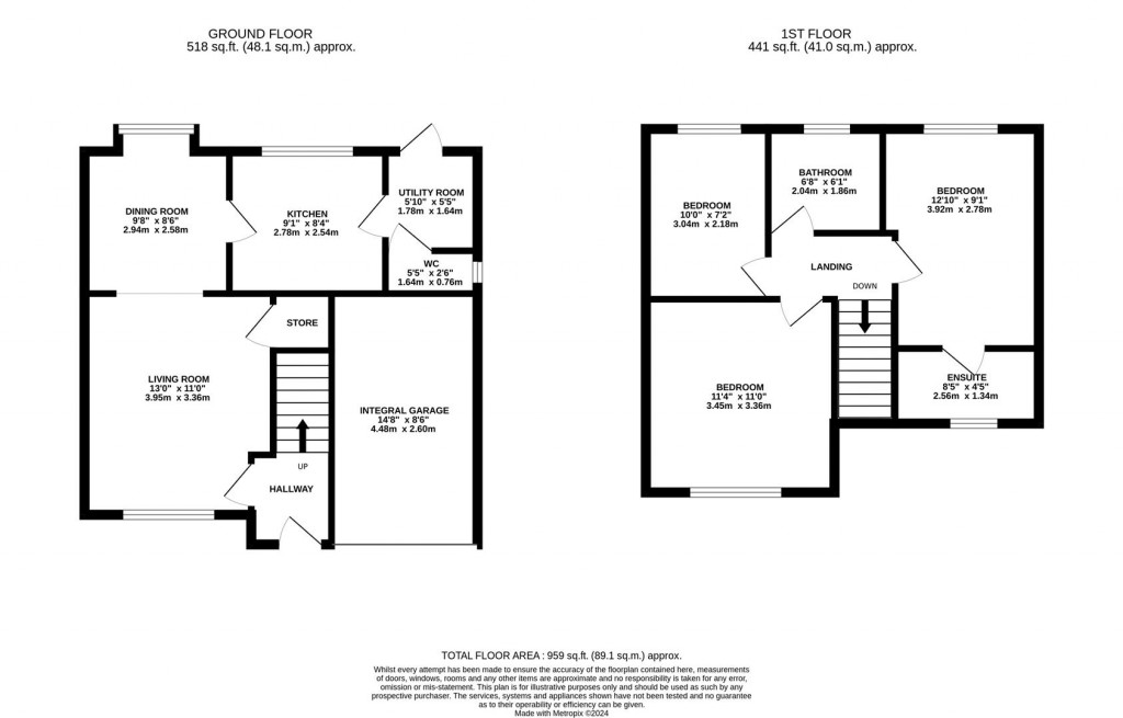 Floorplans For Harwood Drive, Kettering