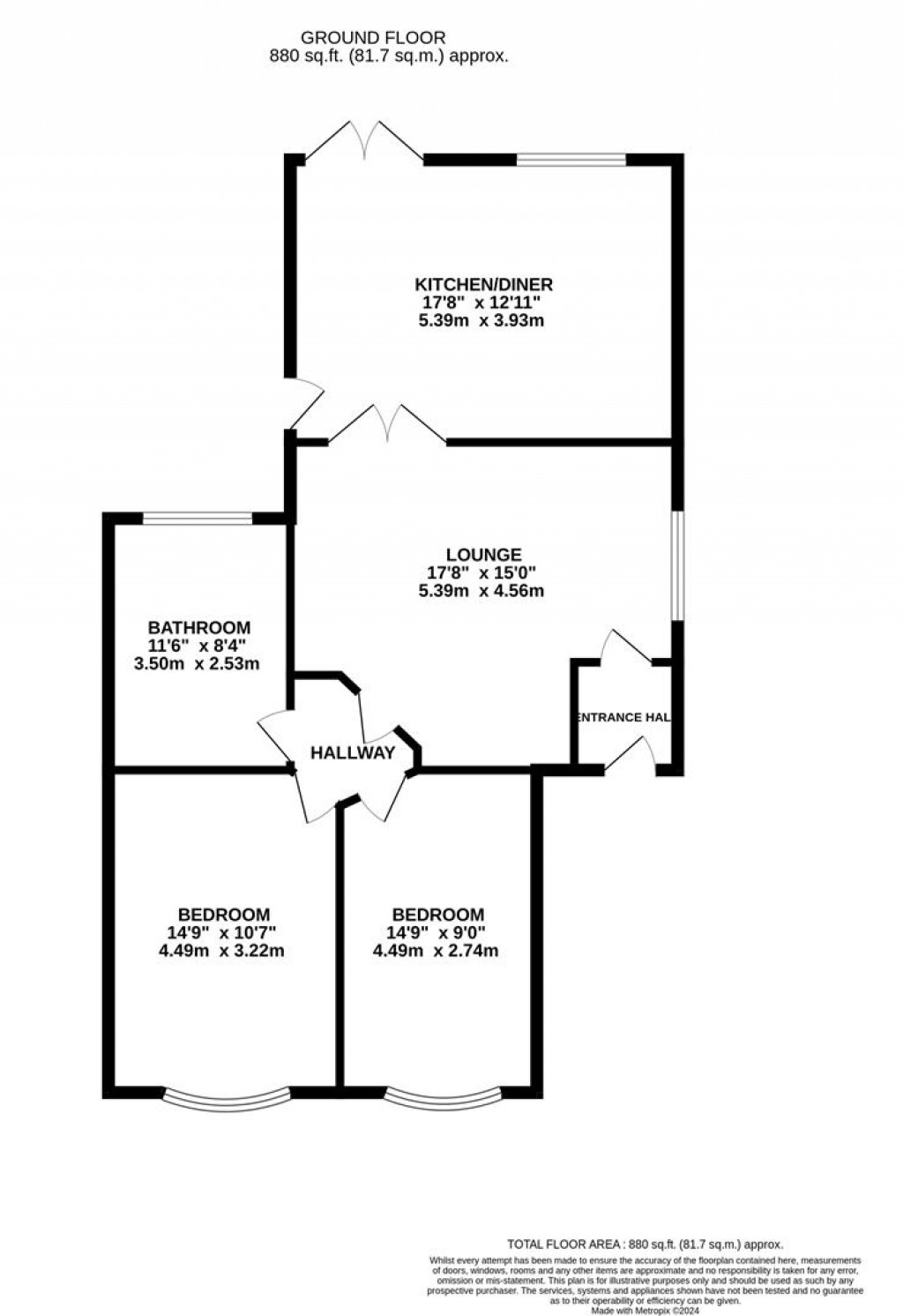 Floorplans For Dene Close, Kettering