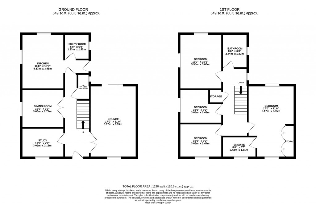 Floorplans For Tailby Avenue, Kettering