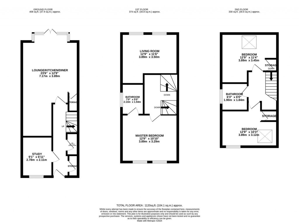 Floorplans For Grimsthorpe Avenue, Barton Seagrave, Kettering