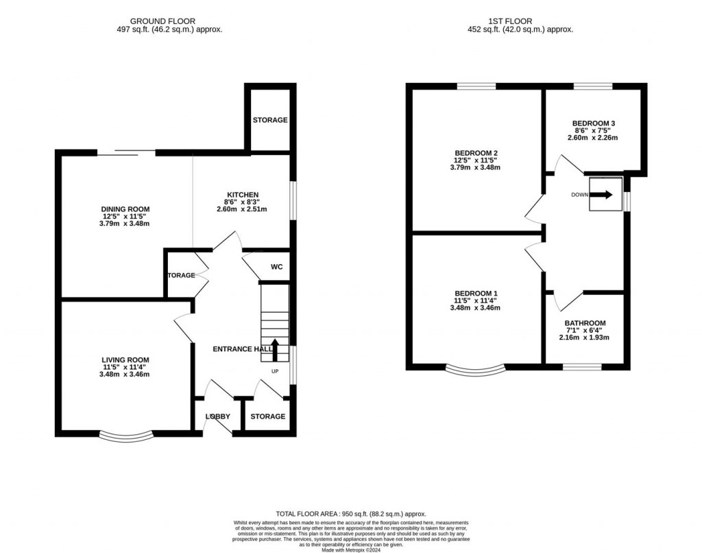 Floorplans For Ridgeway, Wellingborough