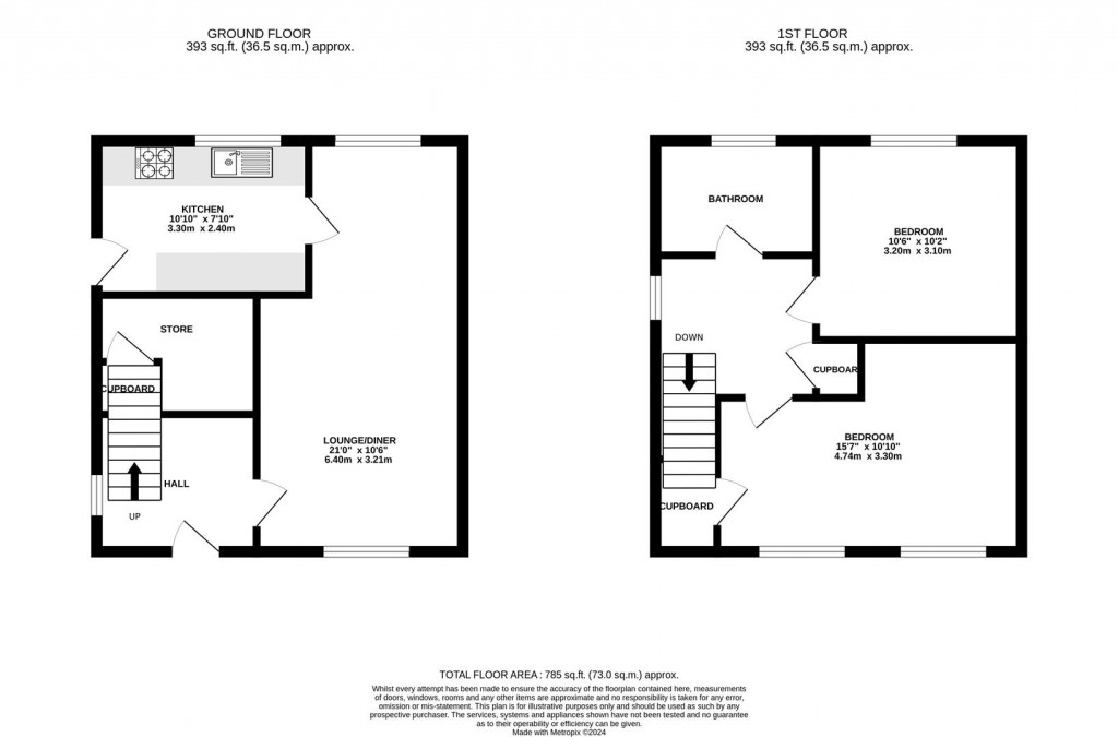 Floorplans For Byron Road, Kettering