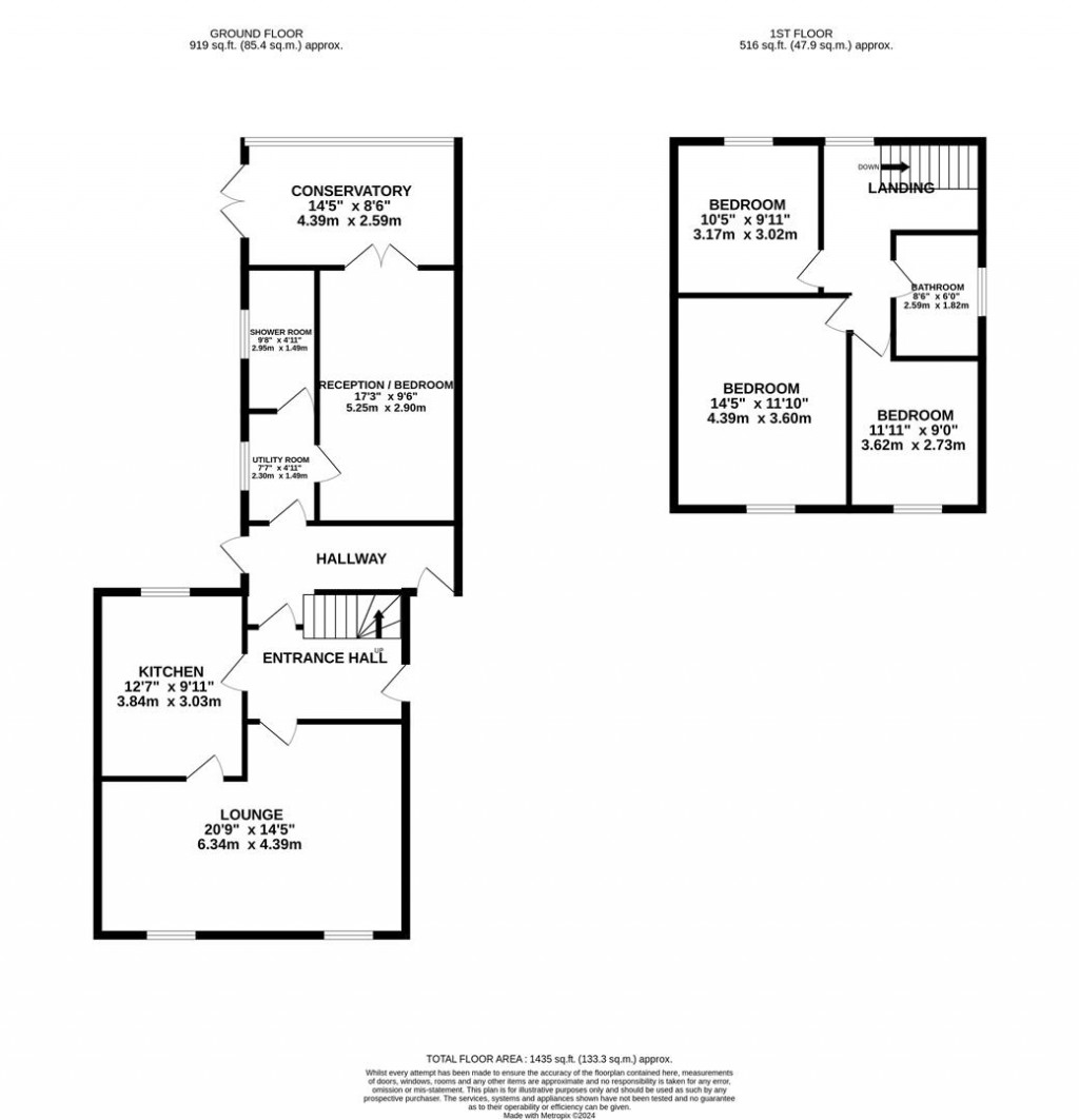 Floorplans For Dryden Street, Raunds