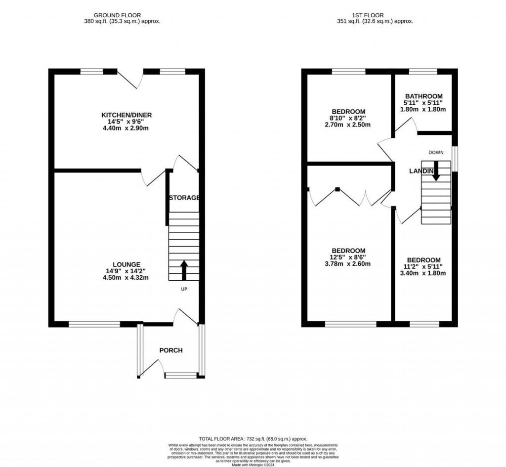 Floorplans For Culloden Drive, Kettering