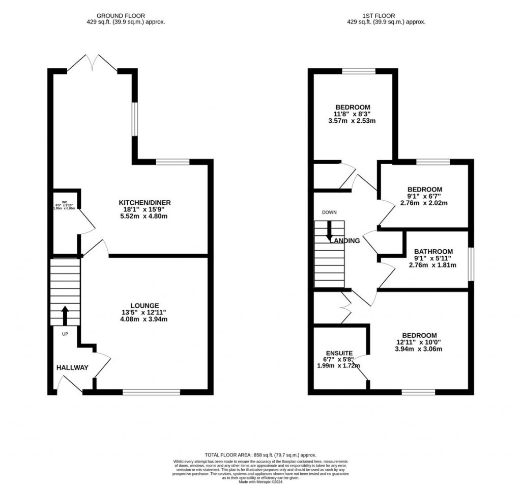 Floorplans For Merlin Road, Corby
