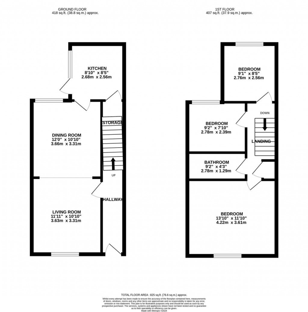 Floorplans For Wood Street, Kettering