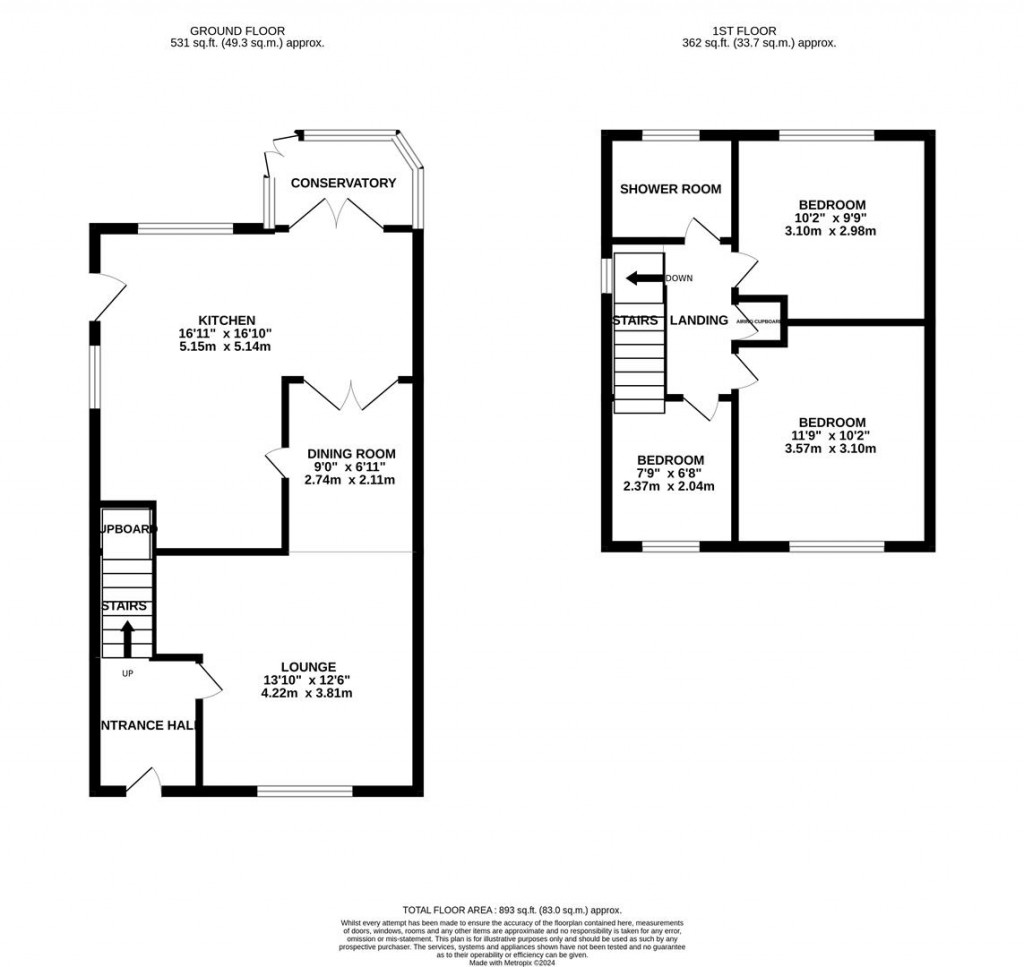 Floorplans For Pennine Way, Kettering