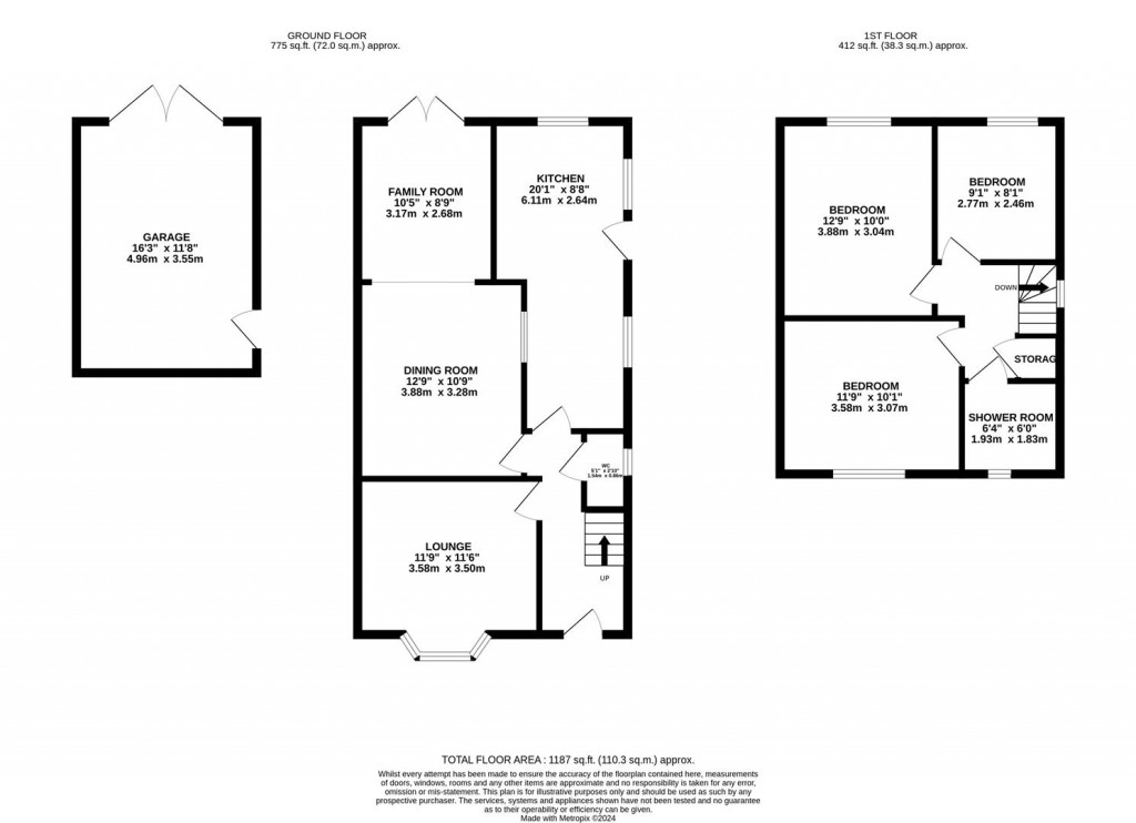 Floorplans For Thrapston Road, Finedon