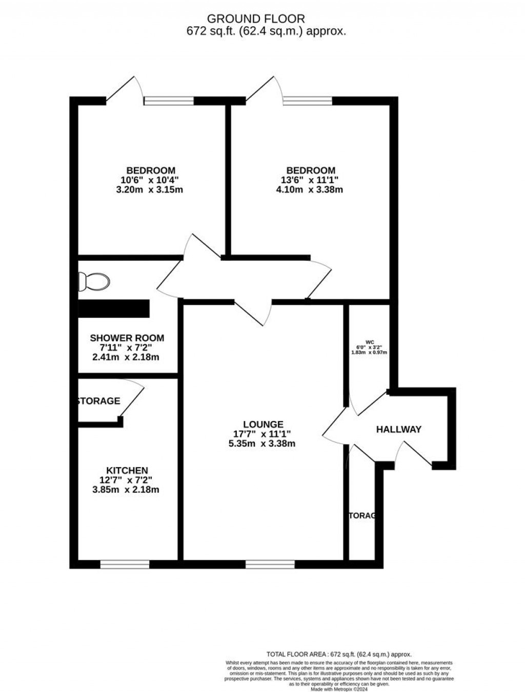 Floorplans For Regents Court, Linden Avenue, Kettering