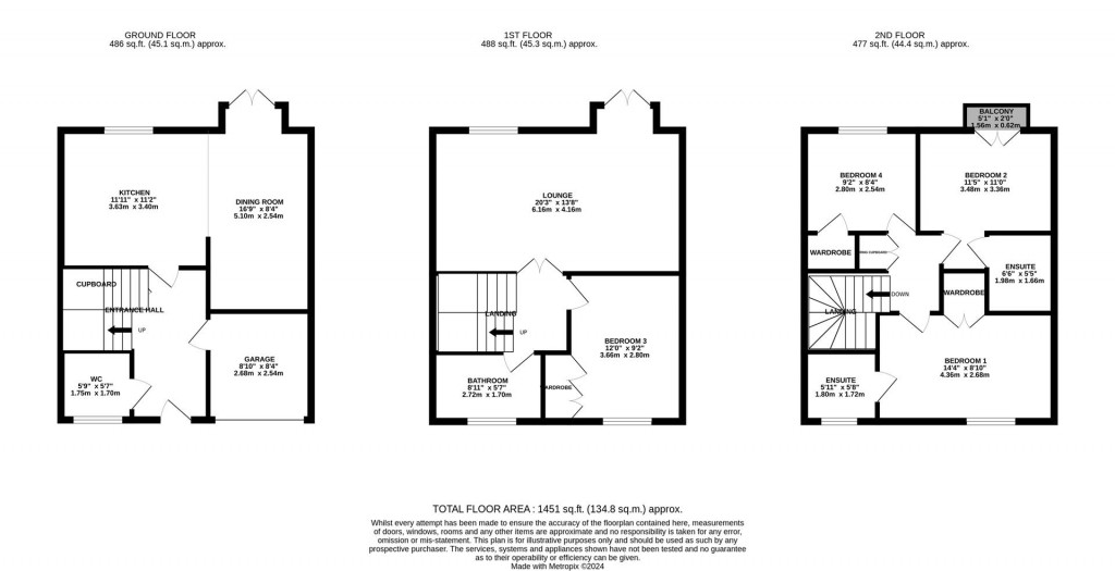 Floorplans For Lime Street, Rushden