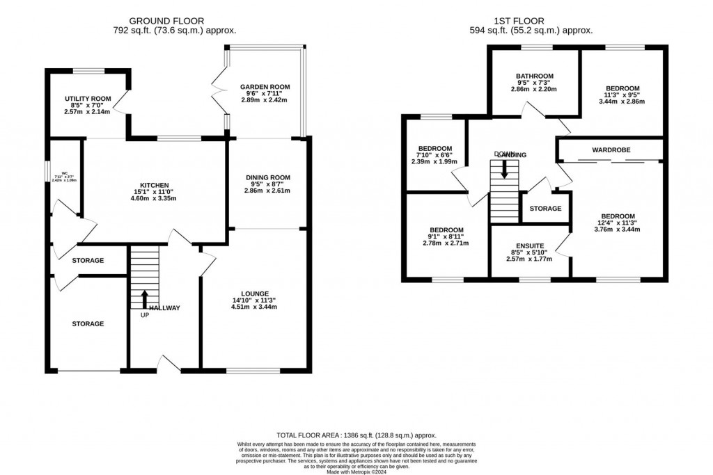 Floorplans For Brampton Close, Barton Seagrave, Kettering