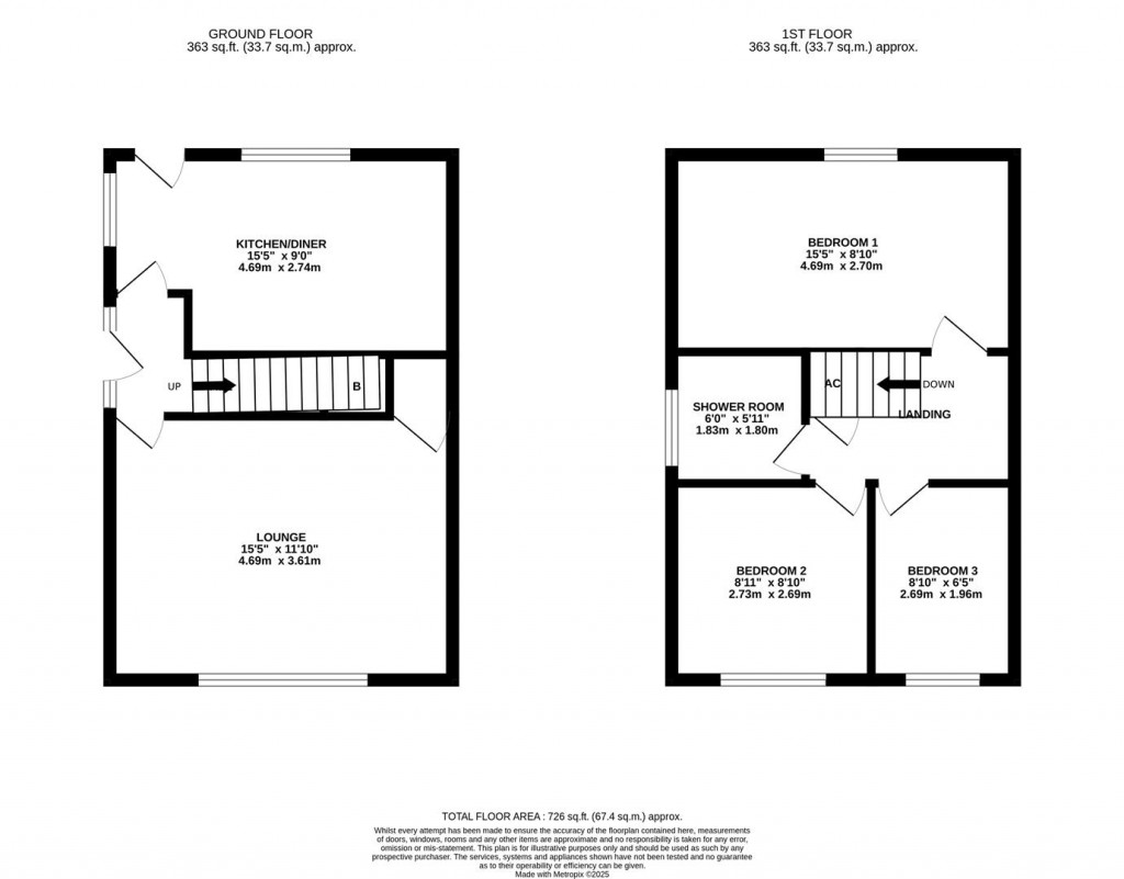 Floorplans For Churchill Way, Burton Latimer