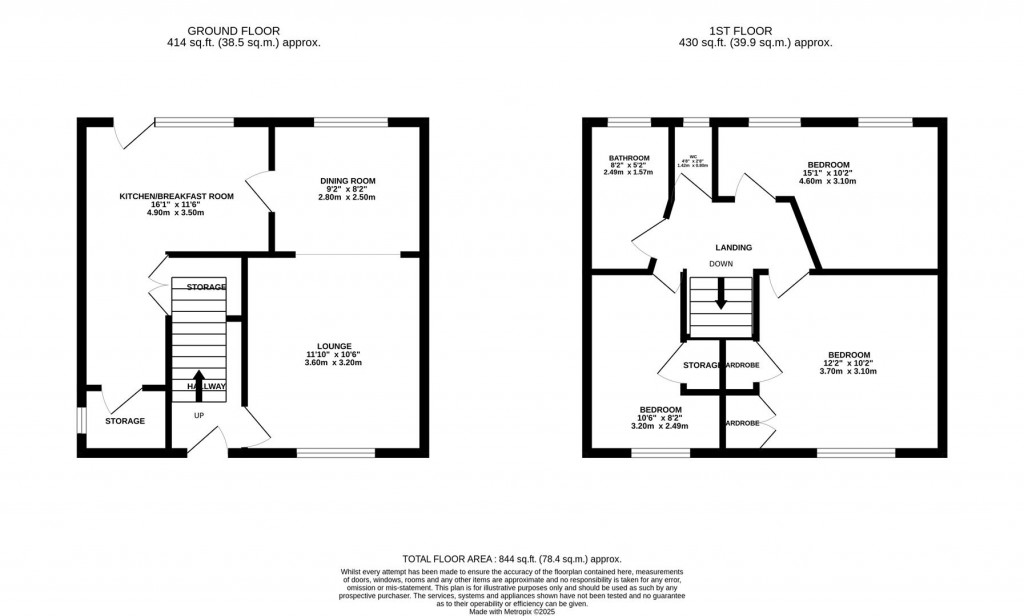 Floorplans For Carter Avenue, Broughton, Kettering