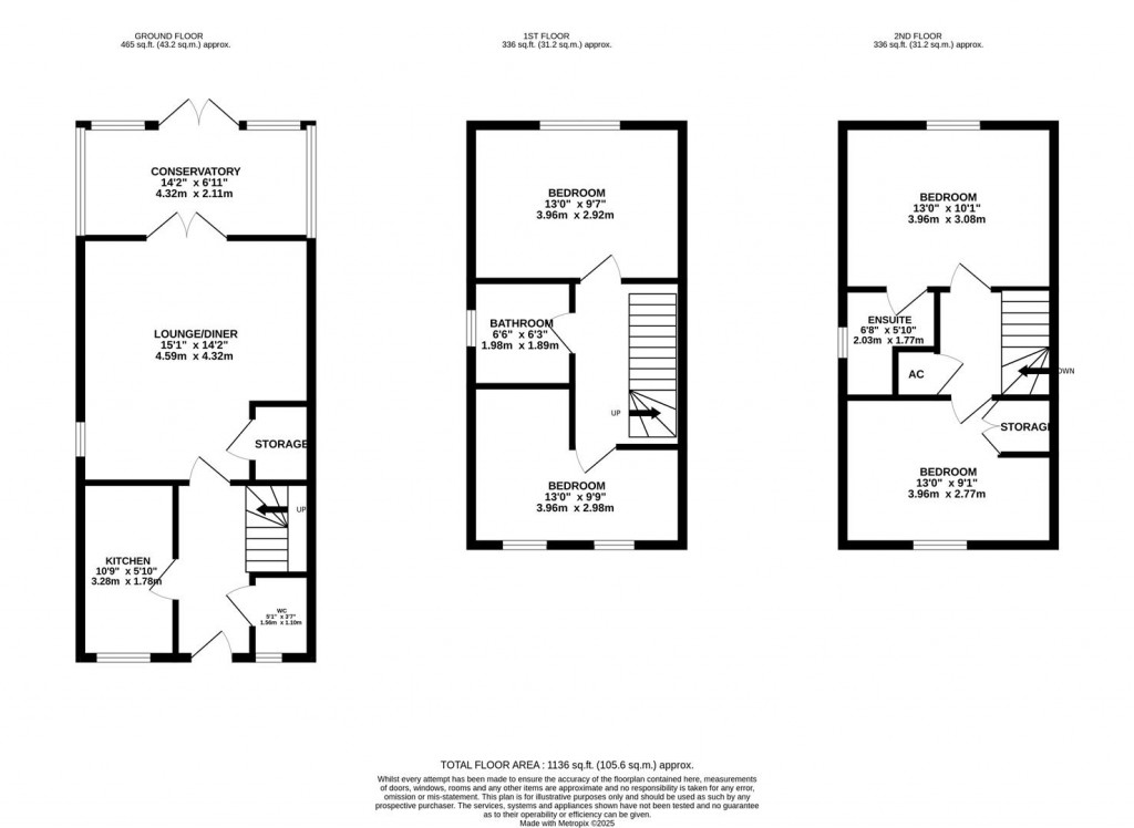 Floorplans For Chatsworth Road, Corby