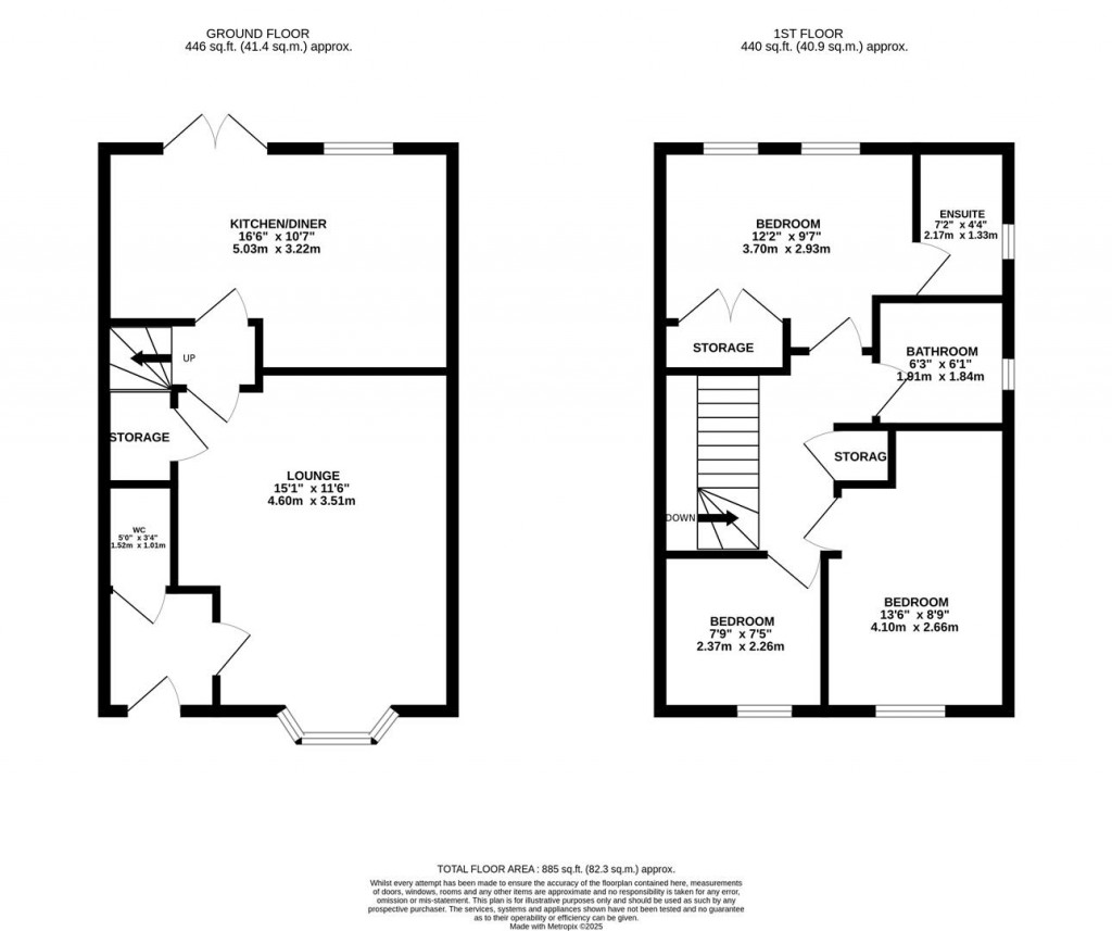 Floorplans For Hardwick Avenue, Barton Seagrave, Kettering