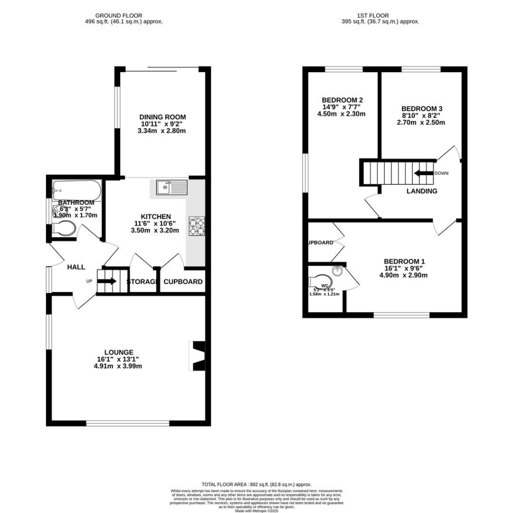 Floorplans For Woodford Close, Barton Seagrave