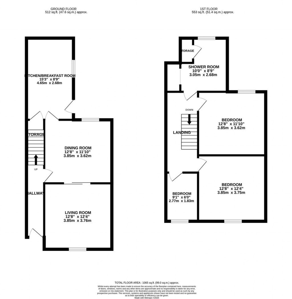 Floorplans For Princes Street, Kettering