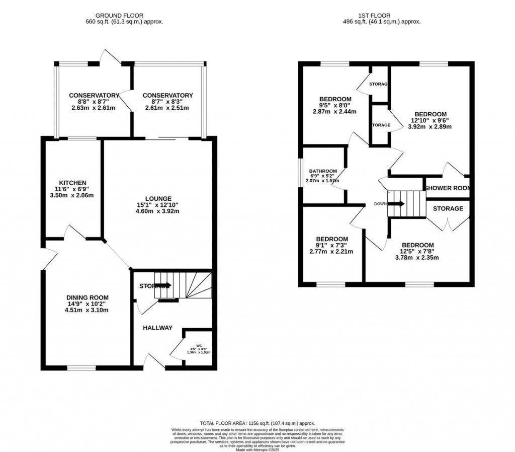 Floorplans For The Meadows, Wellingborough