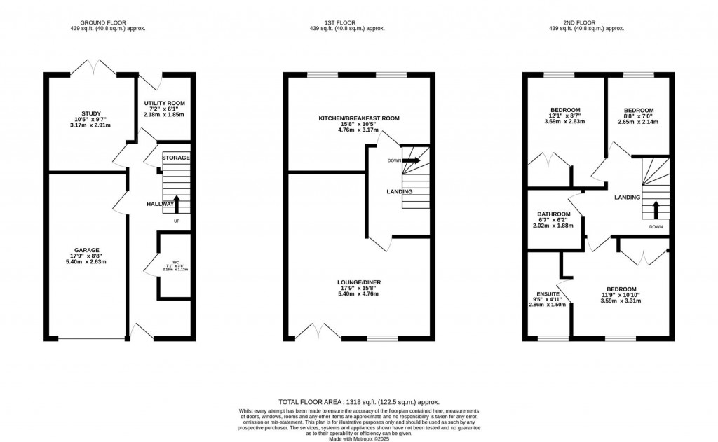 Floorplans For Fieldfare Close, Corby
