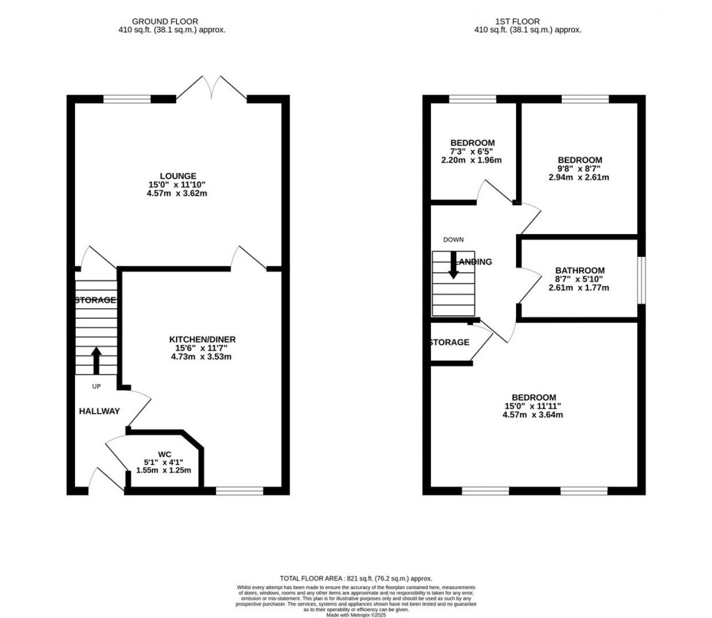 Floorplans For Purbeck Drive, Corby