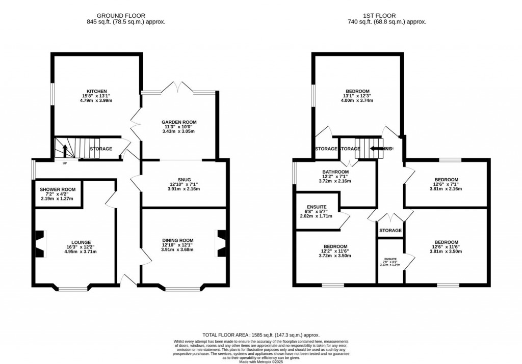 Floorplans For Mill Lane, Brigstock, Kettering