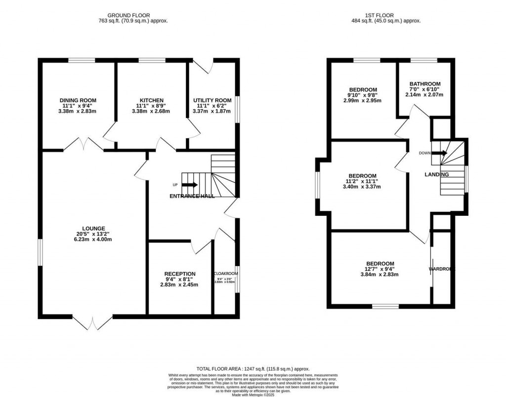 Floorplans For Ambleside Close, Northampton