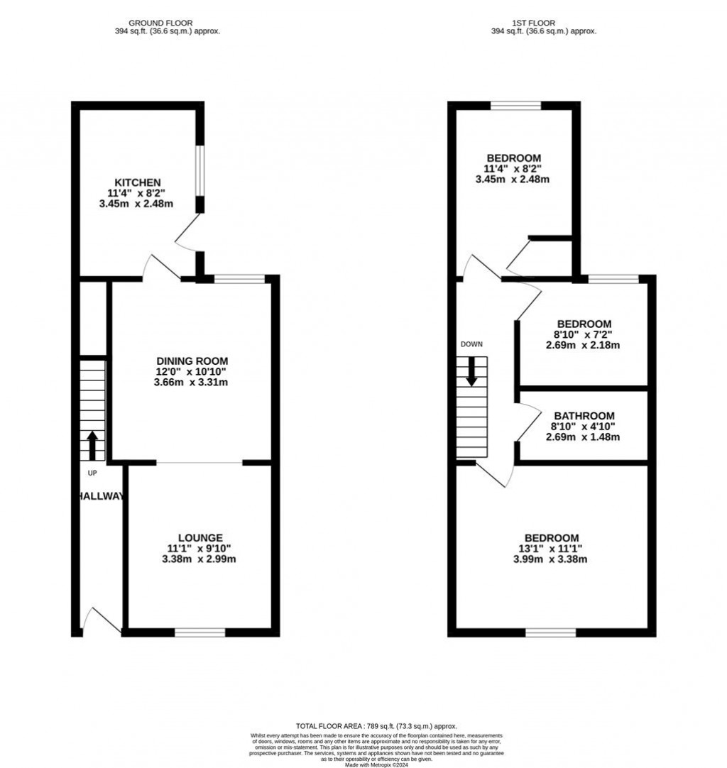 Floorplans For Moffatt Terrace, Wellingborough