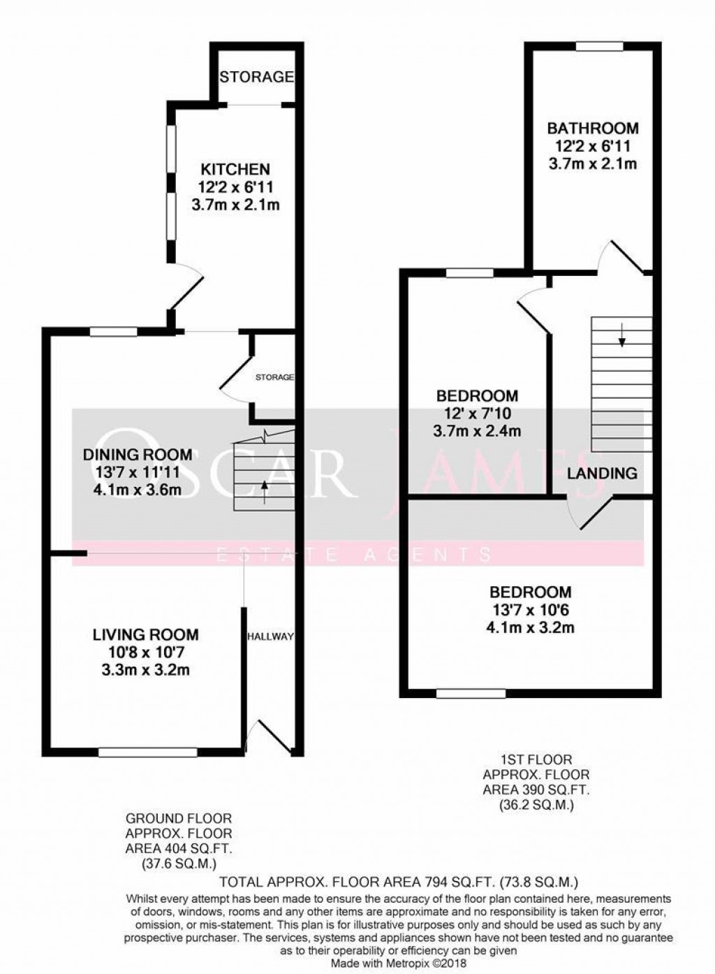 Floorplans For Buccleuch Street, Kettering