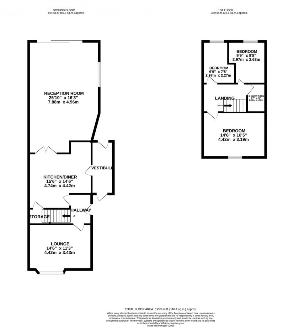 Floorplans For Whitney Road, Burton Latimer