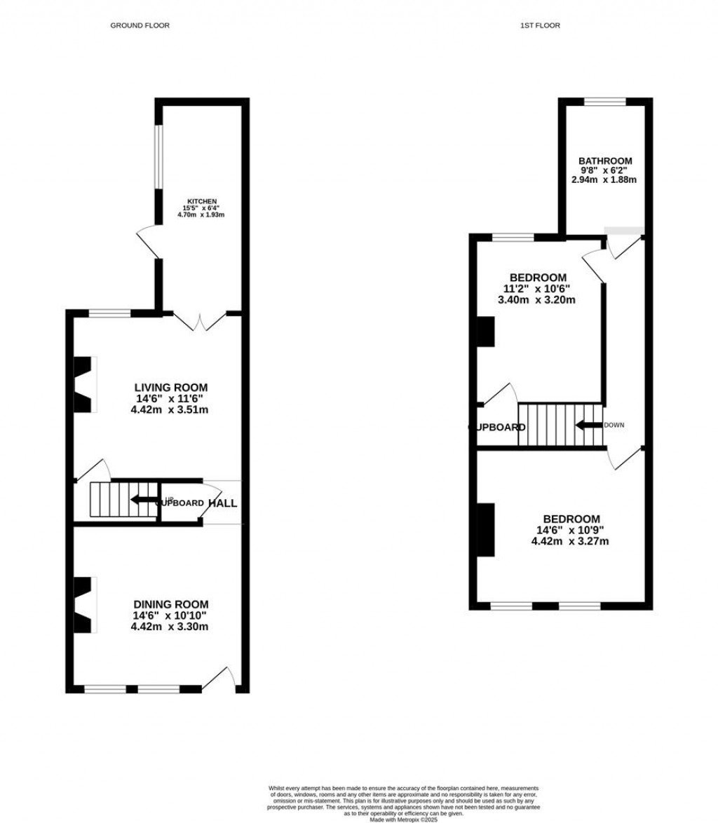 Floorplans For Gladstone Street, Market Harborough