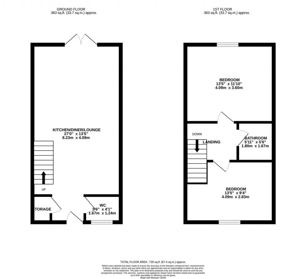 Floorplans For Hunts Field Drive, Gretton, Corby