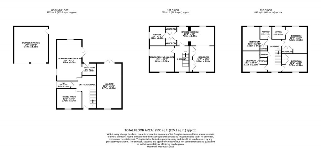 Floorplans For Hall Close, Naseby, Northampton