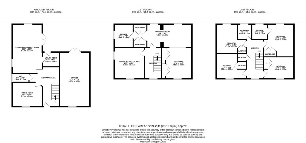 Floorplans For Hall Close, Naseby, Northampton