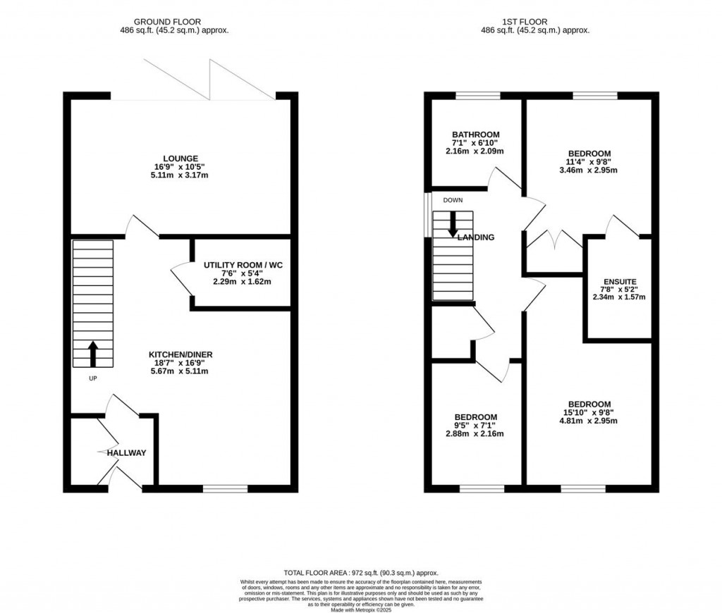 Floorplans For Kesteven Way, Corby