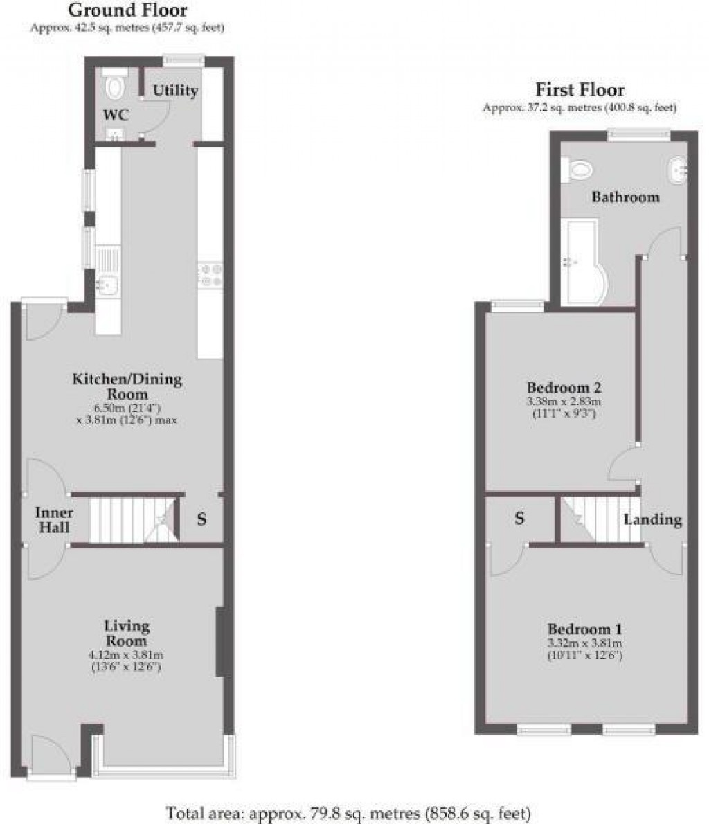 Floorplans For Kimbolton Road, Higham Ferrers