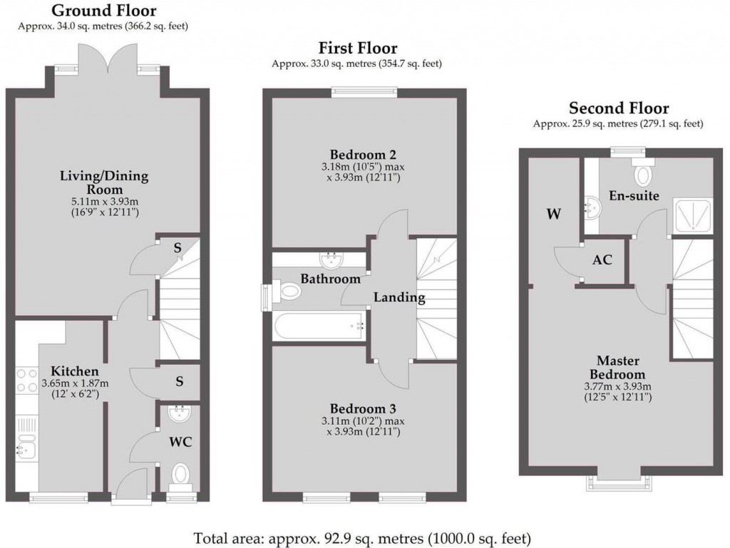 Floorplans For Celtic Close, Higham Ferrers