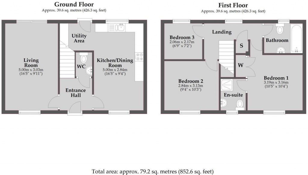 Floorplans For Larkin Gardens, Higham Ferrers