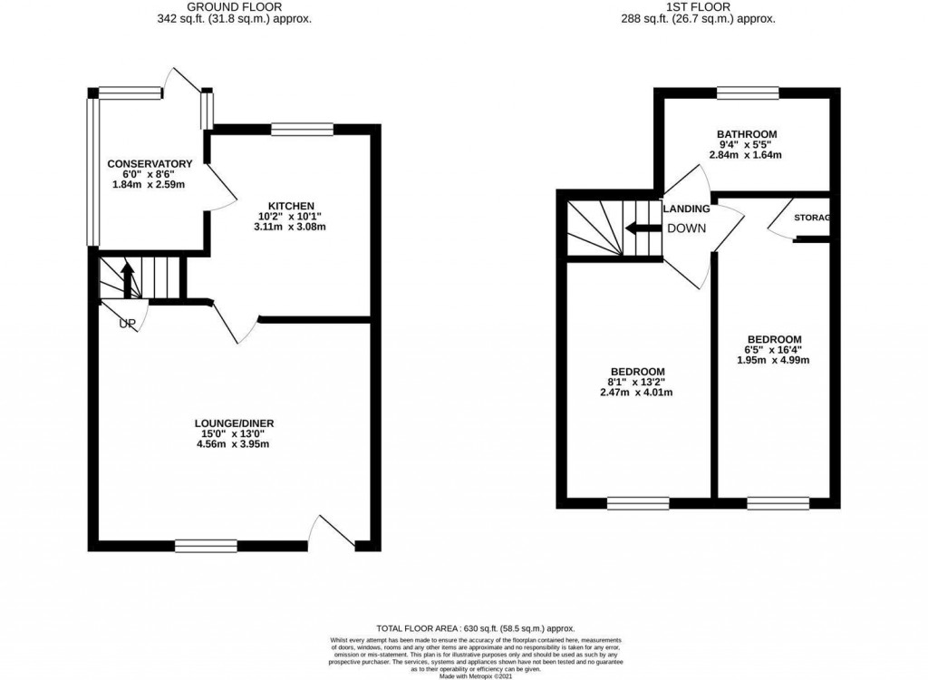 Floorplans For Chapel Lane, Stanion, Kettering