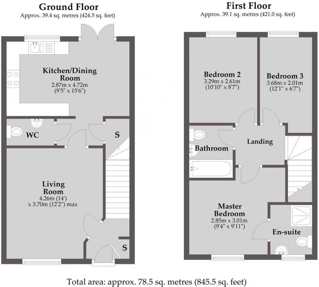 Floorplans For Lime Oval, Raunds