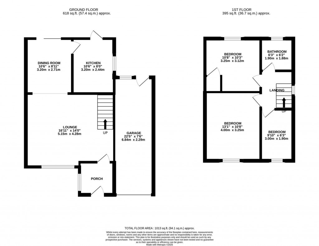 Floorplans For Oban Close, Kettering