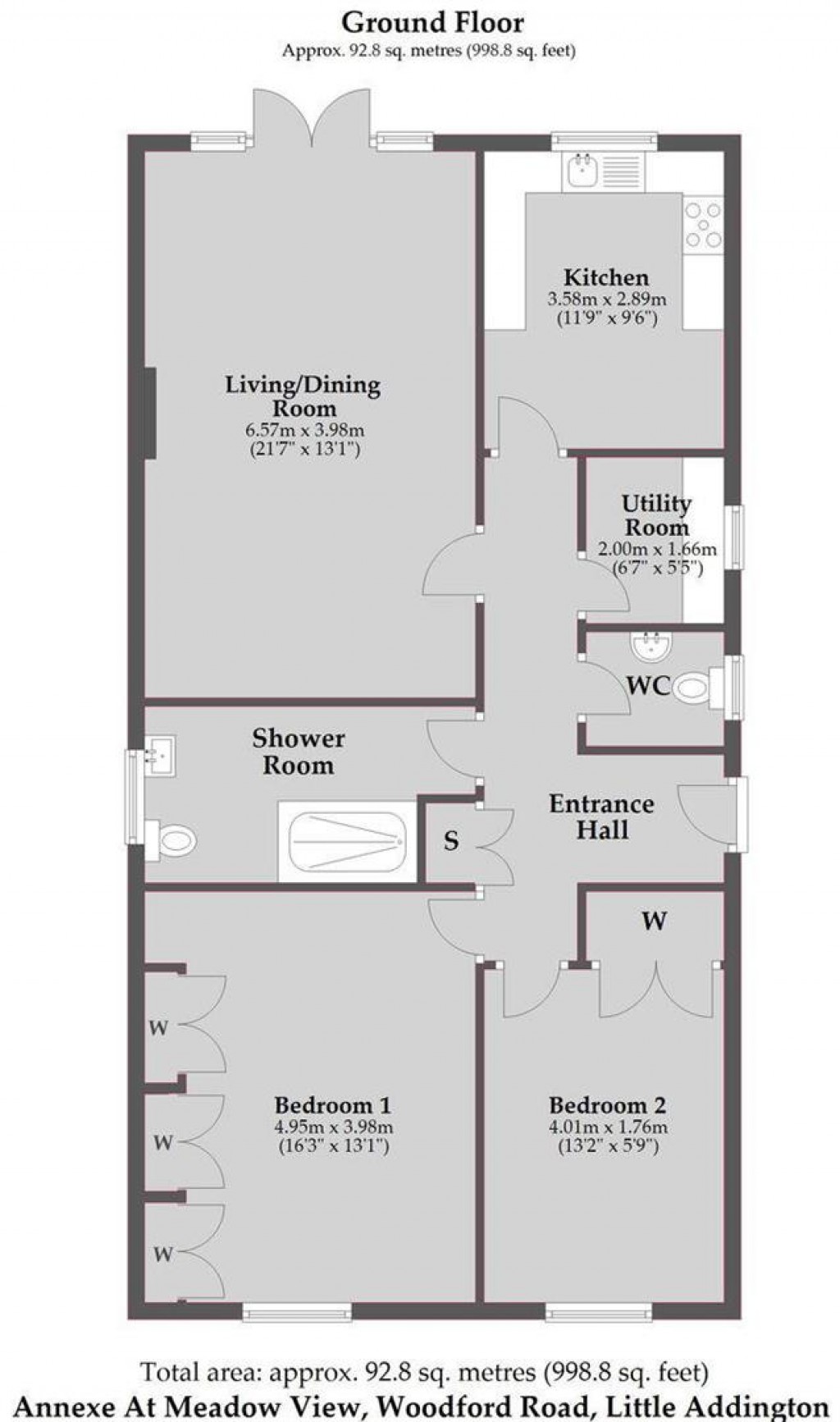 Floorplans For Woodford Road, Little Addington